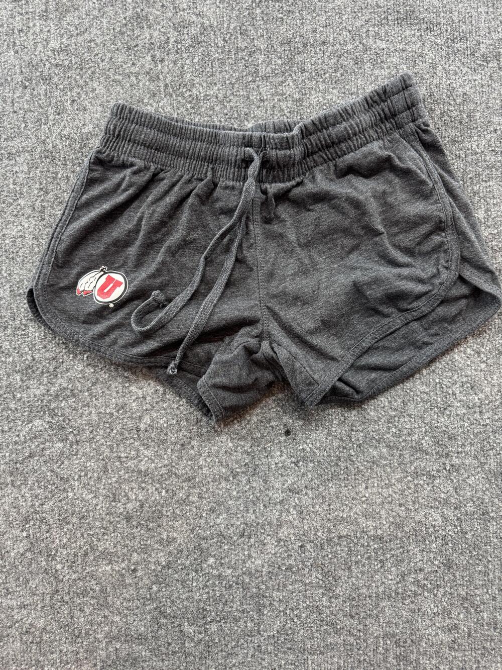 Utah Utes Shorts Womens Small Gray NCAA Football Colosseum Lounge Drawstring